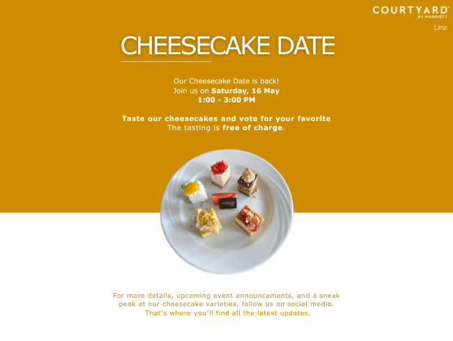 CHEESECAKE DATE SPRING EDITION